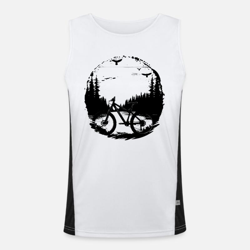 Graphismes de VTT Débardeur respirant contrasté Homme 