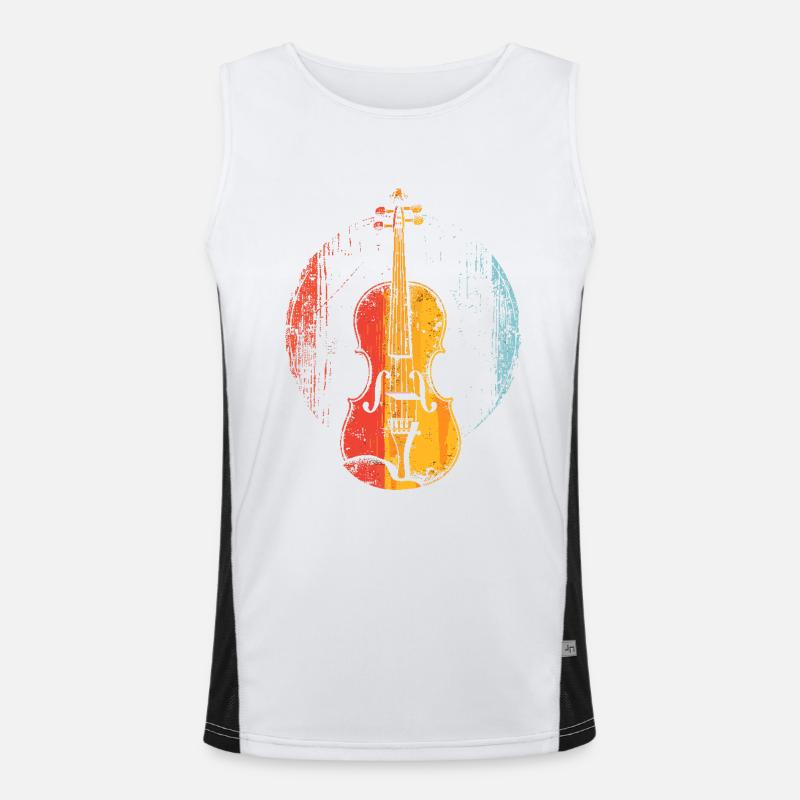Violon Style BD Débardeur respirant contrasté Homme 