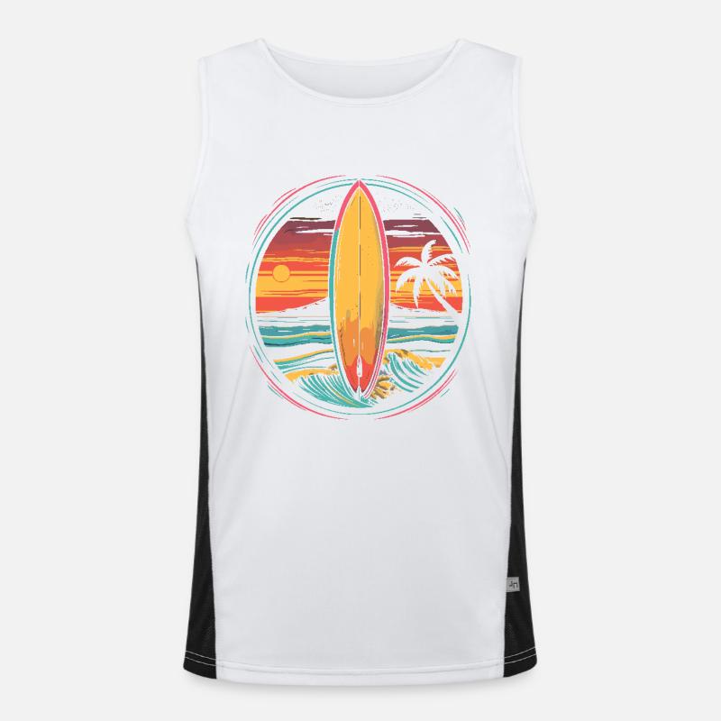 Œuvres d’art de surf Débardeur respirant contrasté Homme 