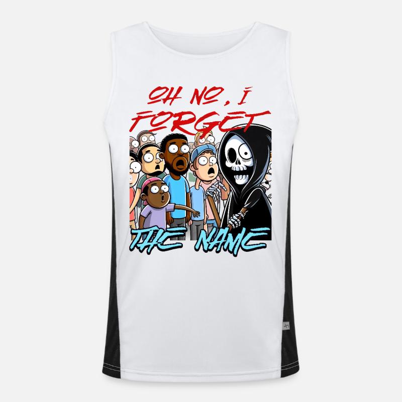 Sensenmann im Meme-Mob Funktionelles Kontrast-Tank Top für Männer 