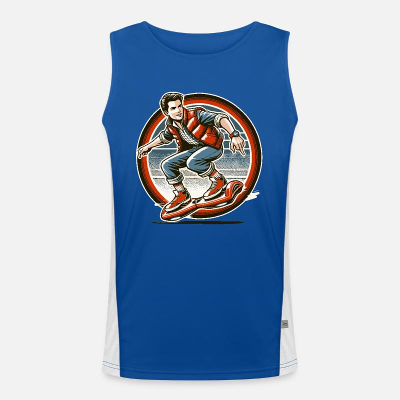 Hoverboarding ist zeitloser Spaß Funktionelles Kontrast-Tank Top für Männer 