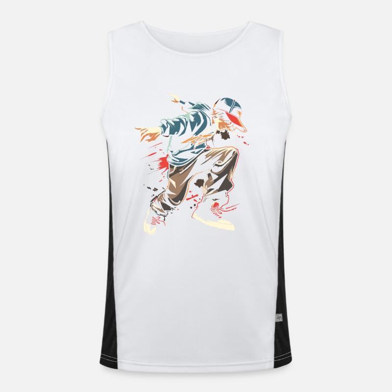 Breakdancer Débardeur respirant contrasté Homme 