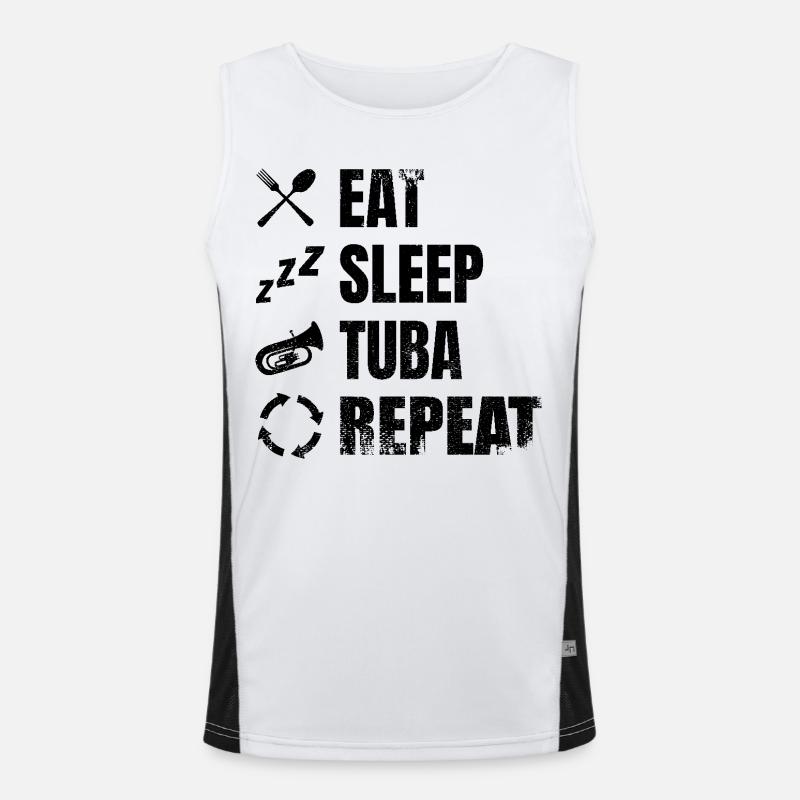 Tuba Daily Routine Men's Functional Contrast Tank Top 