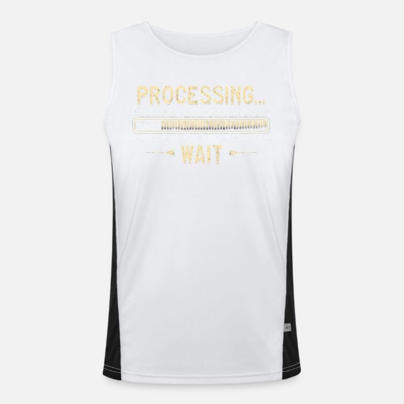 Processing... Please Wait Men's Functional Contrast Tank Top 