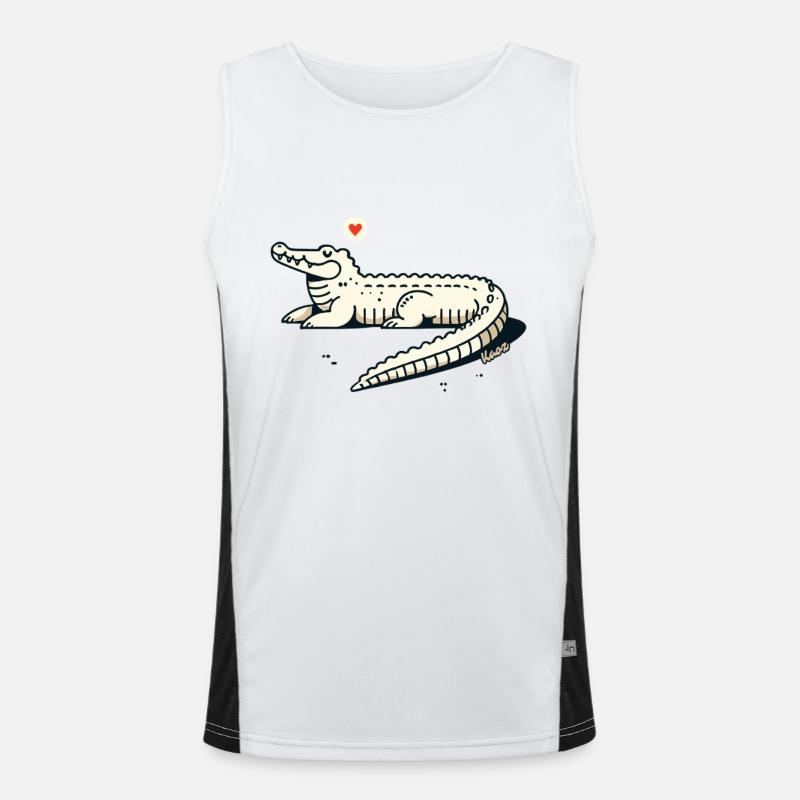 Cool Alligator – Décontracté et élégant Débardeur respirant contrasté Homme 