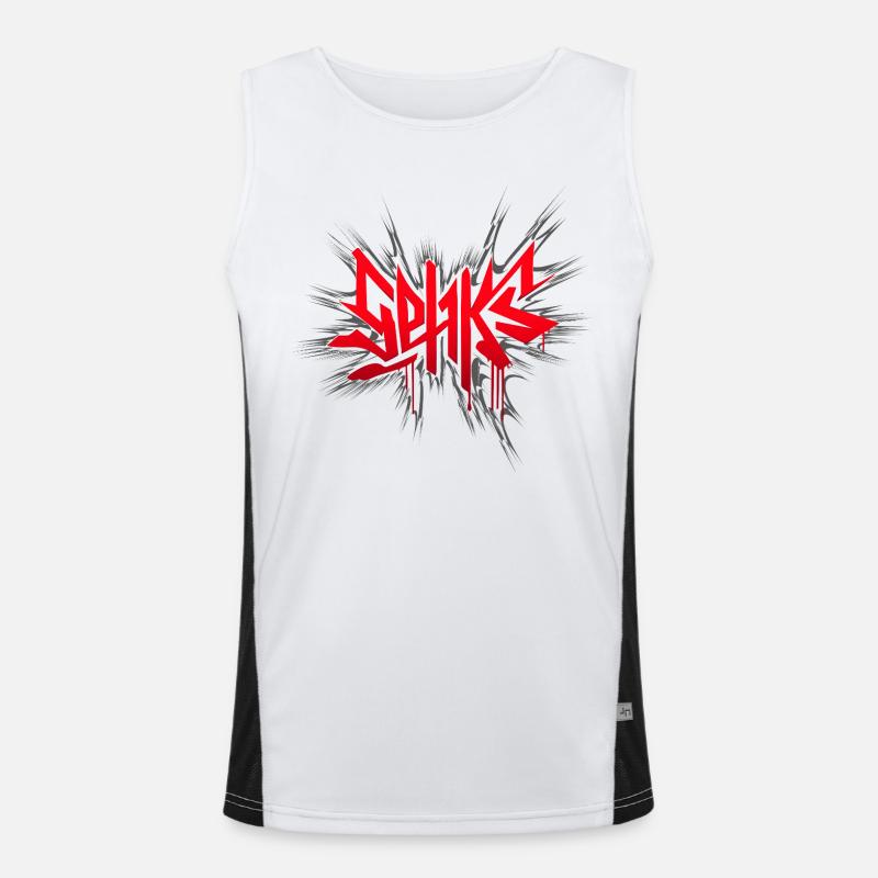 Sehks røde eksplosion Funktionel kontrast tanktop til herrer 