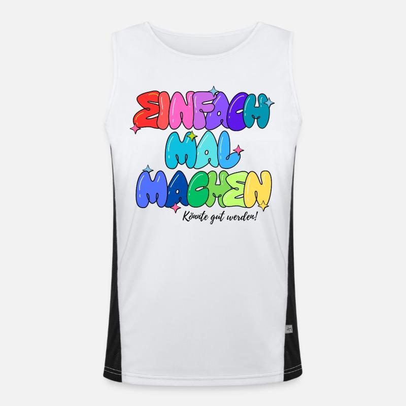 Könnte gut werden Funktionelles Kontrast-Tank Top für Männer 
