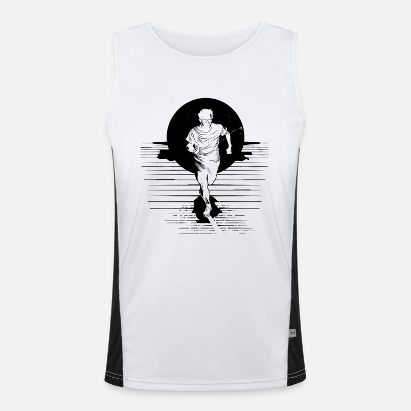 Marathonläufer Funktionelles Kontrast-Tank Top für Männer 