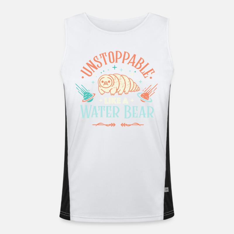 Unstoppable tardigrade Men's Functional Contrast Tank Top 