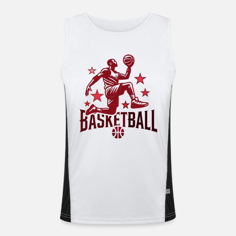 Conception de basket-ball Débardeur respirant contrasté Homme 