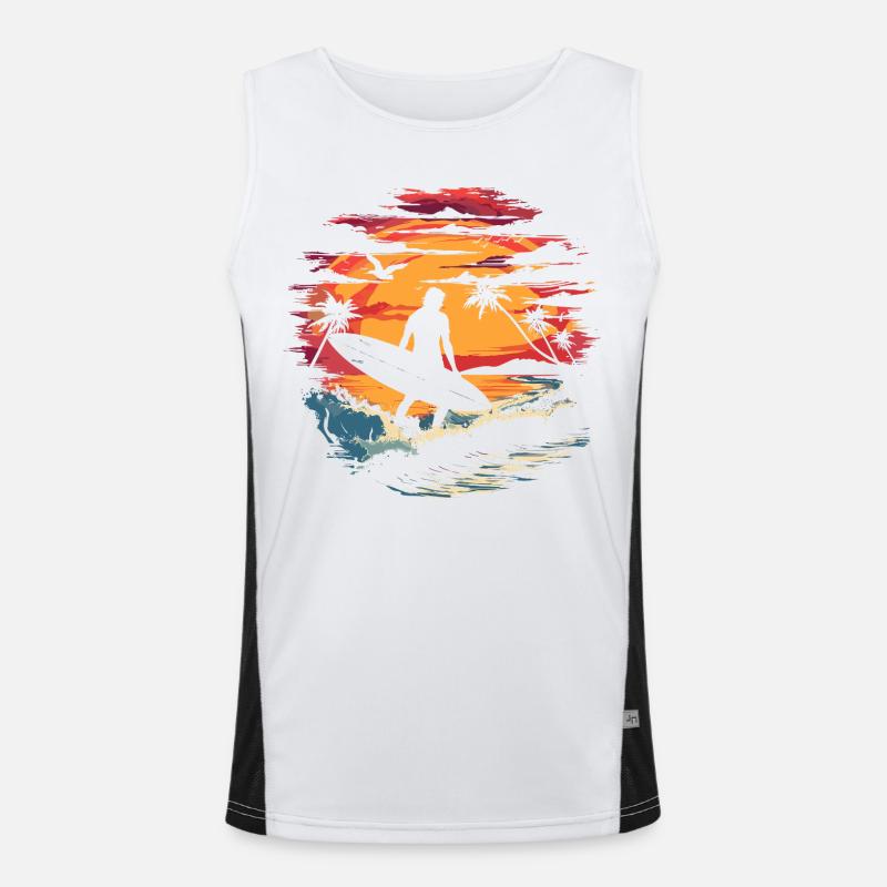Graphisme Surfer Débardeur respirant contrasté Homme 