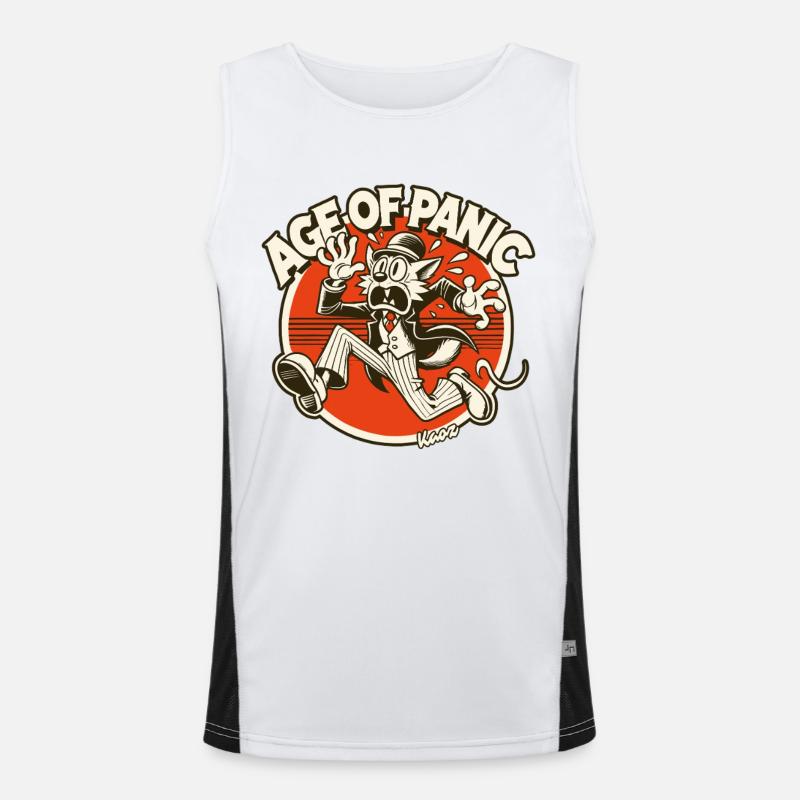 Dandy chat à l’ère de la panique Débardeur respirant contrasté Homme 