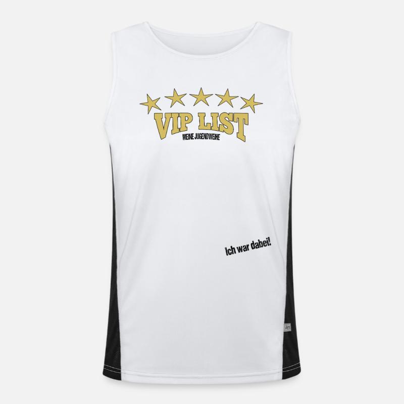Jugendweihe Gästebuch - Jugendweihe 2026 Funktionelles Kontrast-Tank Top für Männer 