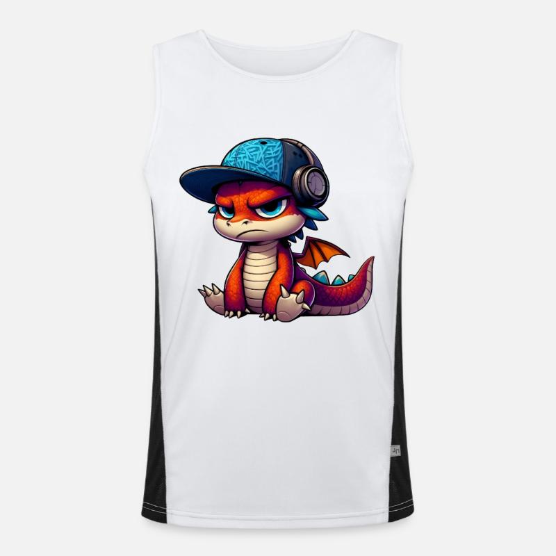 HipHop-Drache Funktionelles Kontrast-Tank Top für Männer 