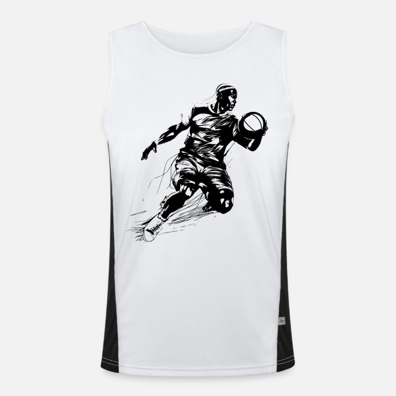 Basketteur Débardeur respirant contrasté Homme 