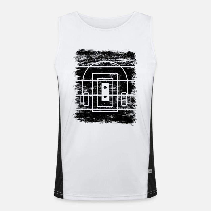 Cassette player Men's Functional Contrast Tank Top 