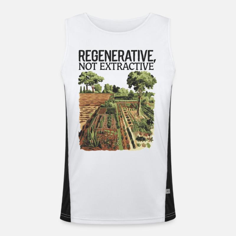 Régénératrice, pas extractive - Agriculture durable Débardeur respirant contrasté Homme 