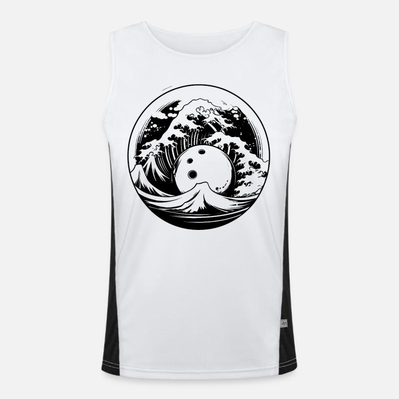 Bowling Funktionelles Kontrast-Tank Top für Männer 