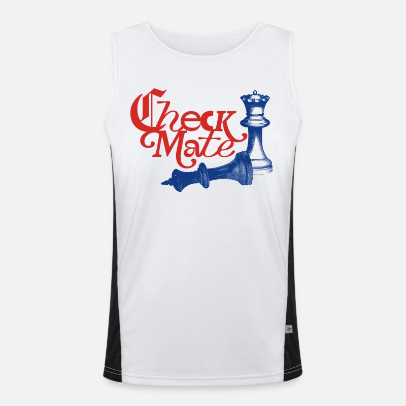 Check Mate Statement Men's Functional Contrast Tank Top 