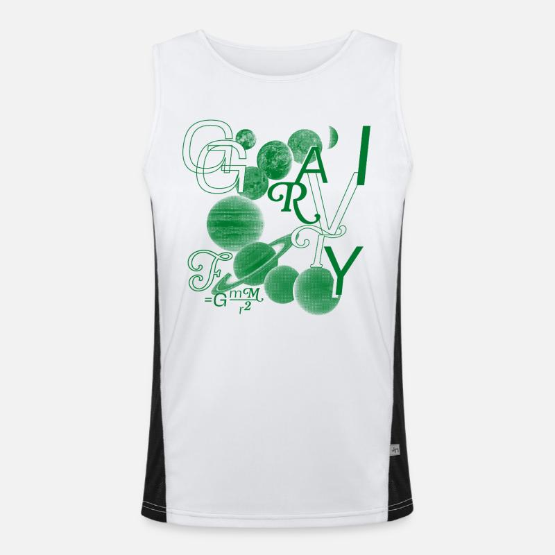 Typo-Gravity Men's Functional Contrast Tank Top 
