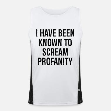 Sono noto per urlare parolacce Canotta sportiva da uomo in contrasto cromatico 