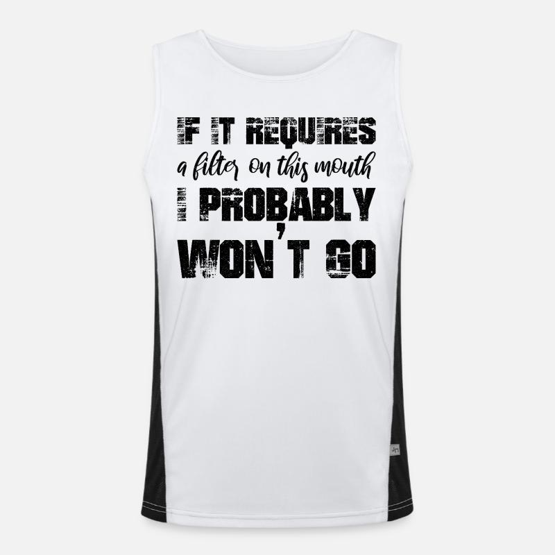If it requires a filter on this mouth I probably Funktionelles Kontrast-Tank Top für Männer 