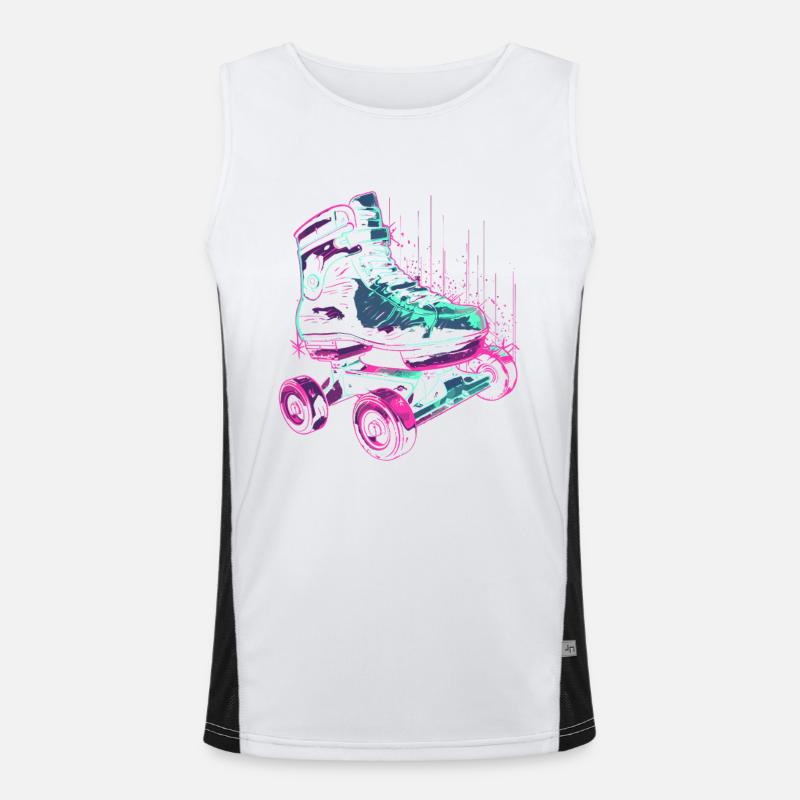 Rollschuhe Steampunk Funktionelles Kontrast-Tank Top für Männer 
