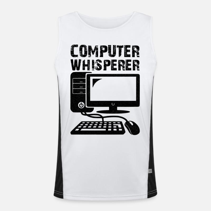 computer whisperer Funktionelles Kontrast-Tank Top für Männer 