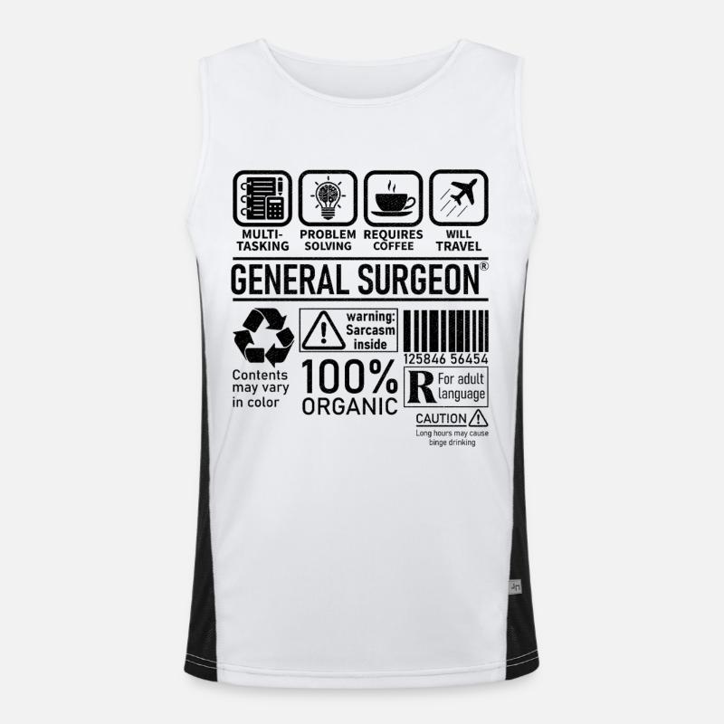 General Surgeon multi tasking problem solving Men's Functional Contrast Tank Top 