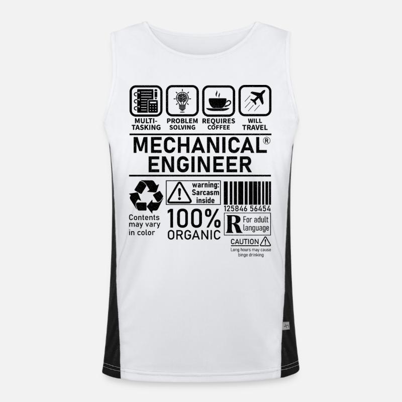 Mechanical Engineer multi tasking problem solving Funktionelles Kontrast-Tank Top für Männer 