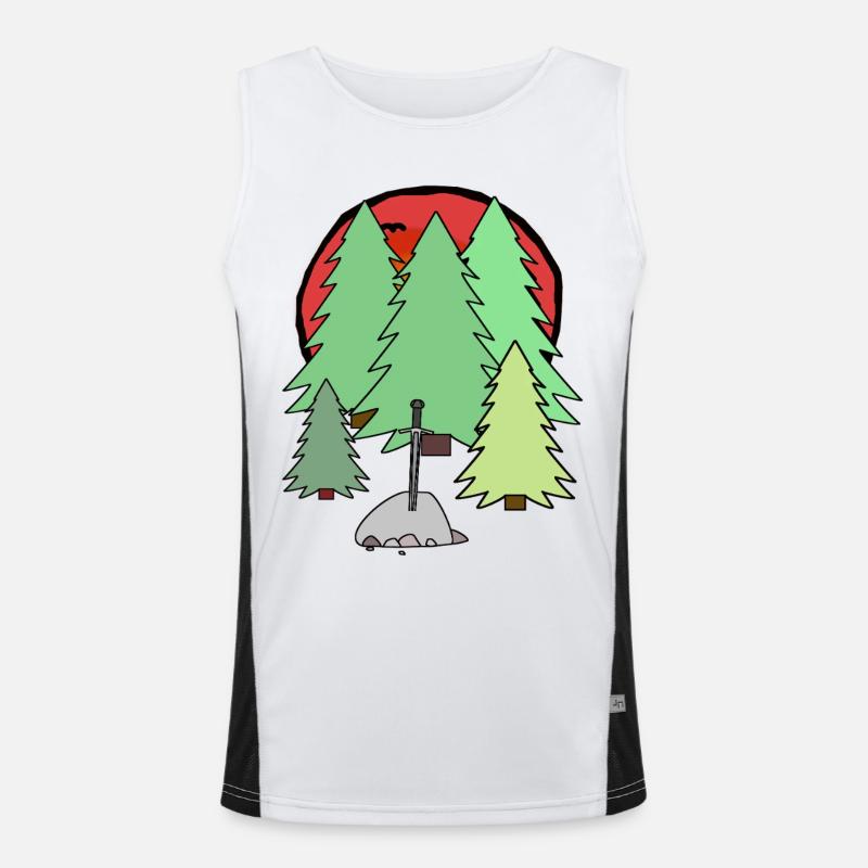 Chevaliers Héros Épée Médiévale Épées Fable Débardeur respirant contrasté Homme 