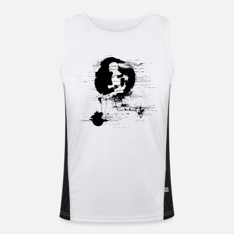 Graphic Runner Men's Functional Contrast Tank Top 