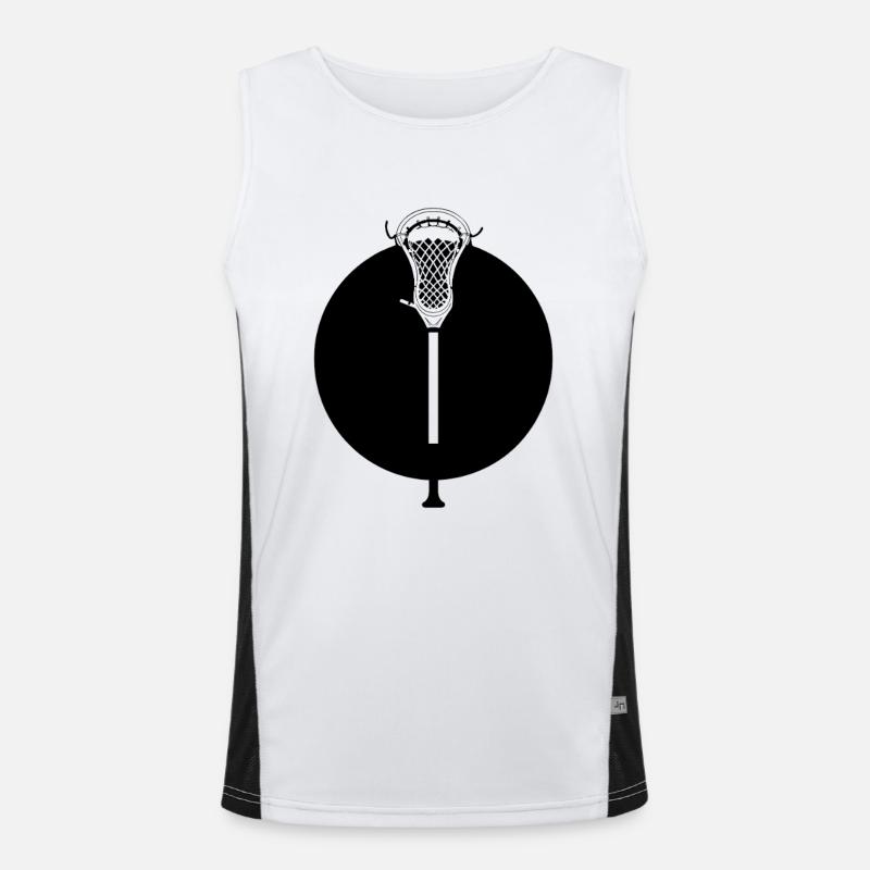 Lacrosse Schläger Funktionelles Kontrast-Tank Top für Männer 