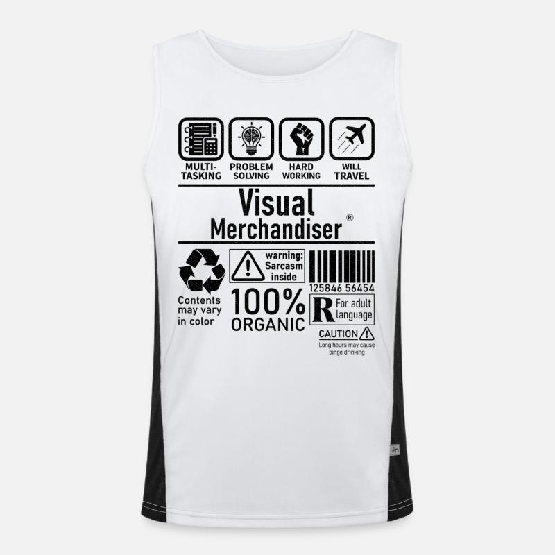 Visual Merchandiser multi tasking problem solving Funktionelles Kontrast-Tank Top für Männer 