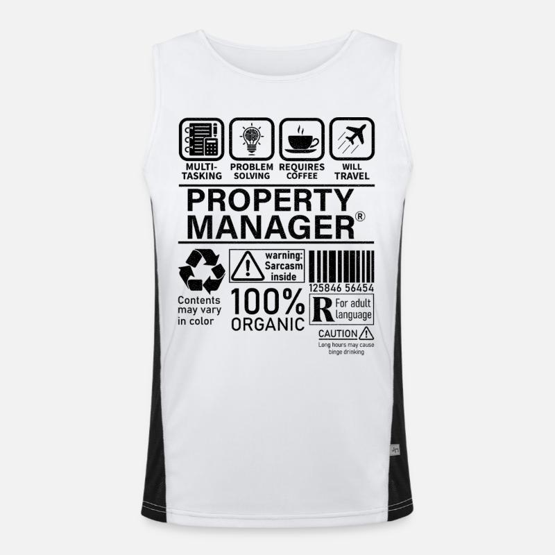 property manager multi tasking problem solving Funktionelles Kontrast-Tank Top für Männer 