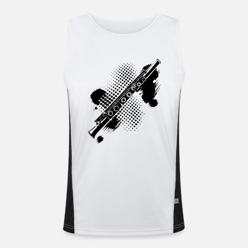 Flute Splash Men's Functional Contrast Tank Top 