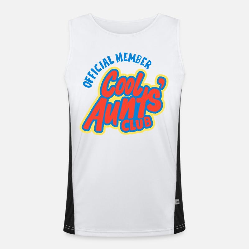 Cool Aunt's Club Member Design Men's Functional Contrast Tank Top 