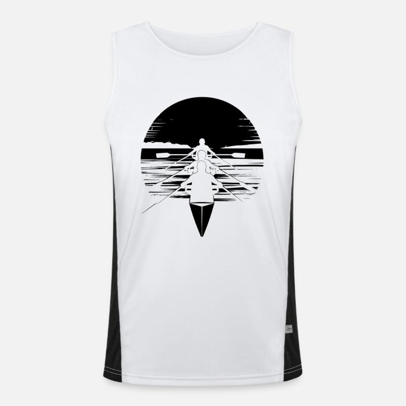 Rudern Funktionelles Kontrast-Tank Top für Männer 