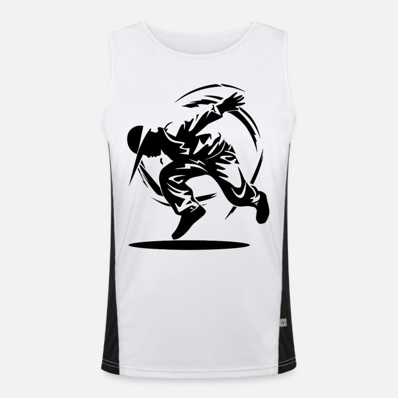B-Boy Drawing Men's Functional Contrast Tank Top 