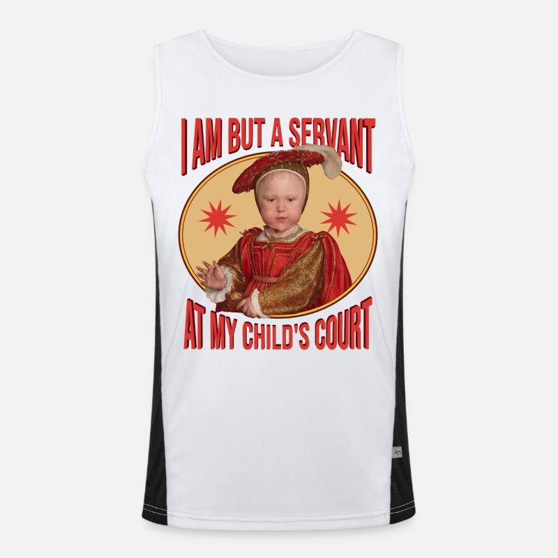 Renaissance Parenting Ironie Funktionelles Kontrast-Tank Top für Männer 