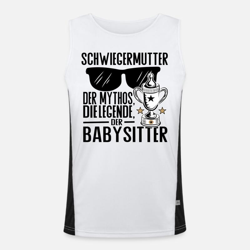 Schwiegermutter – Der Mythos, die Legende, der Bab Funktionelles Kontrast-Tank Top für Männer 