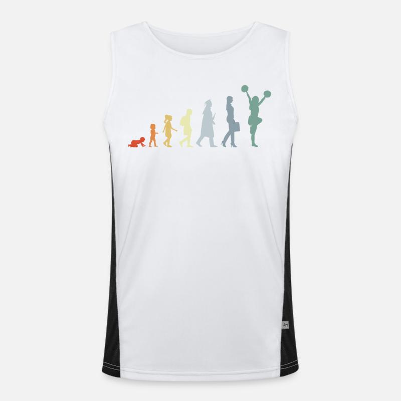 Pom-pom girl vintage Evolution Débardeur respirant contrasté Homme 
