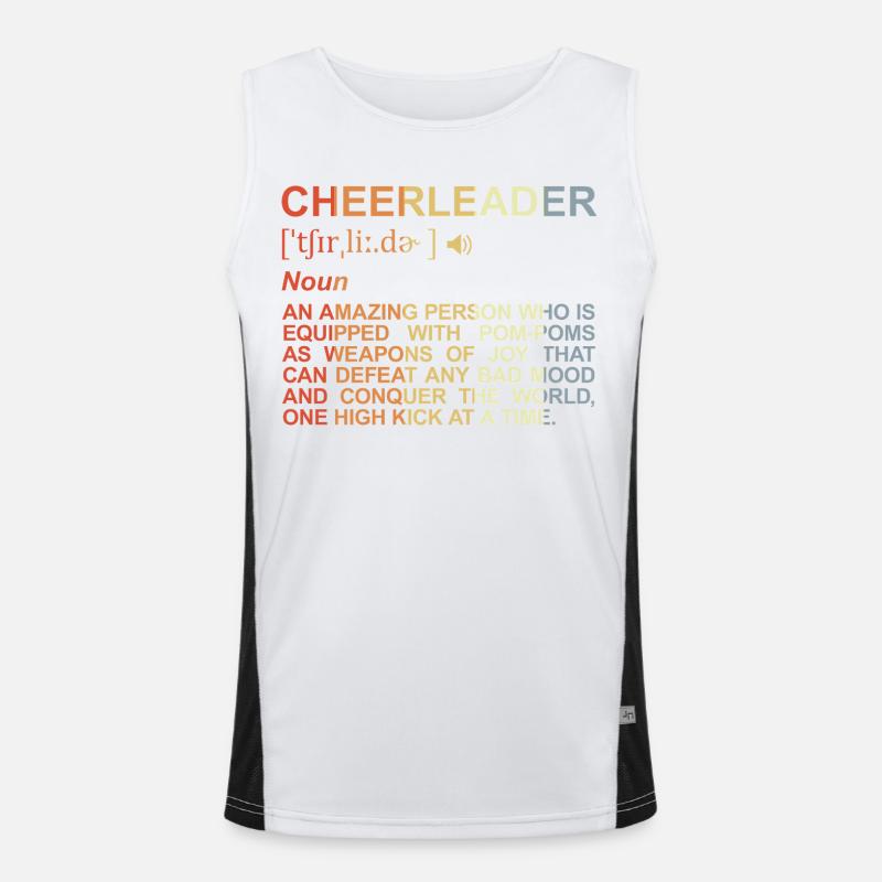 Cheerleader Dictionary Men's Functional Contrast Tank Top 