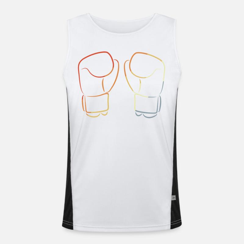 Kickbox Handschuhe Funktionelles Kontrast-Tank Top für Männer 
