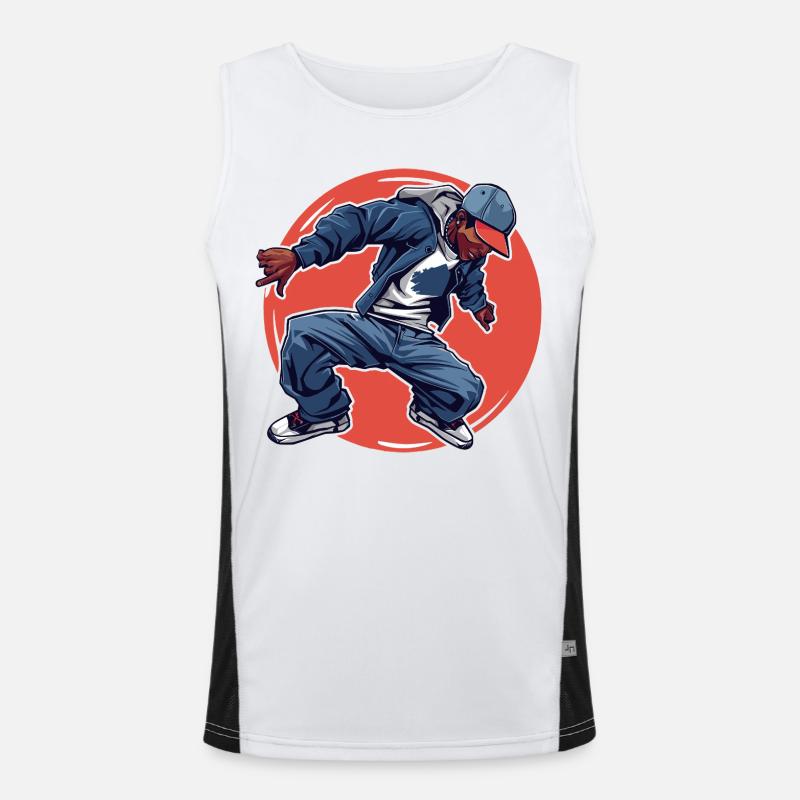 Breakdance Débardeur respirant contrasté Homme 