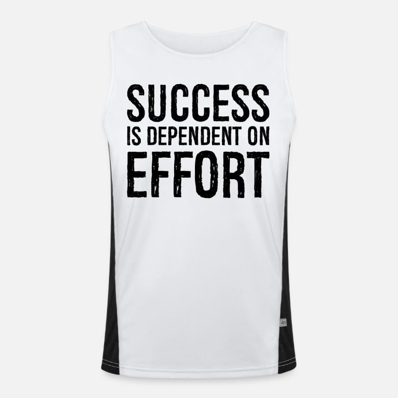 Le succès dépend de l’effort Débardeur respirant contrasté Homme 