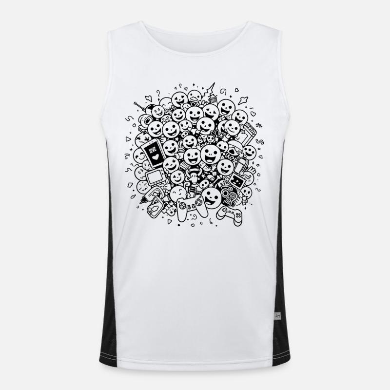 Zocker Generation Funktionelles Kontrast-Tank Top für Männer 