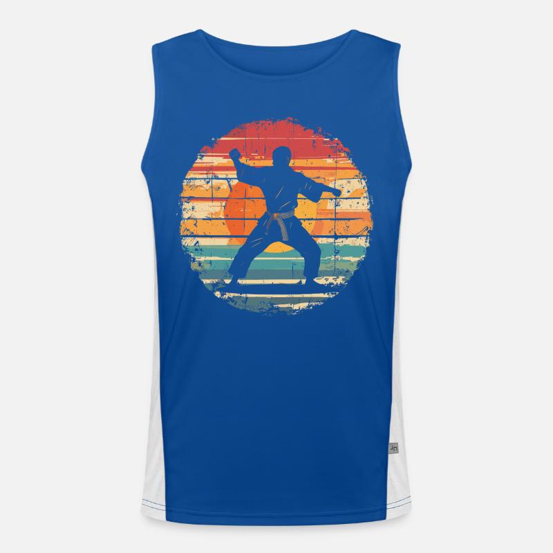 Karateka Funktionelles Kontrast-Tank Top für Männer 