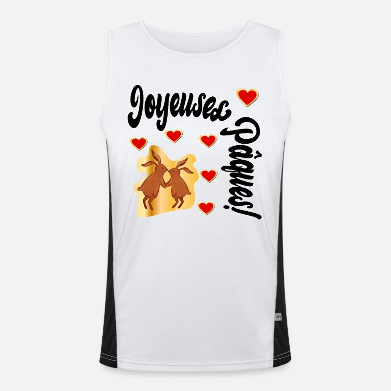 Lapin de Pâques Débardeur respirant contrasté Homme 