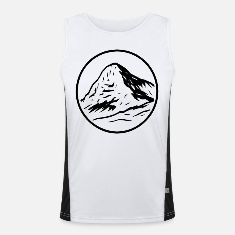 Eiger - Men's Functional Contrast Tank Top  - white/black